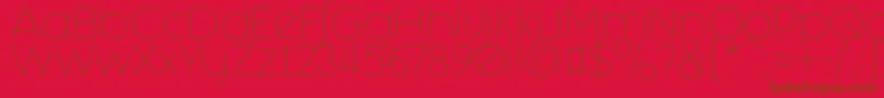 FashionFetishLight Font – Brown Fonts on Red Background