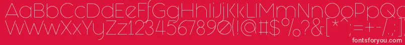 FashionFetishLight-Schriftart – Rosa Schriften auf rotem Hintergrund