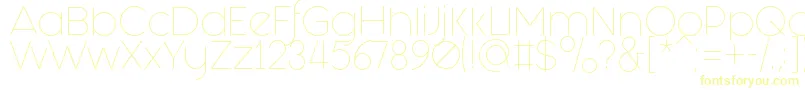 FashionFetishLight Font – Yellow Fonts