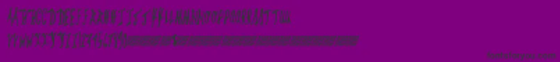 Giftcards Font – Black Fonts on Purple Background
