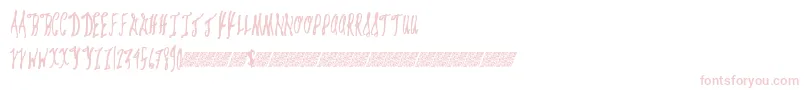Giftcards Font – Pink Fonts on White Background