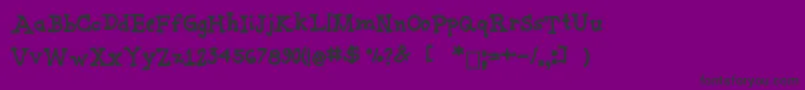 Joannemarkerserif Font – Black Fonts on Purple Background