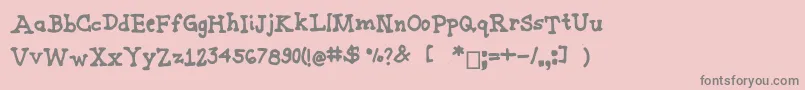 fuente Joannemarkerserif – Fuentes Grises Sobre Fondo Rosa