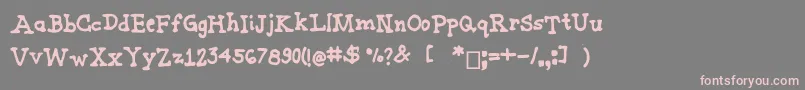 Joannemarkerserif Font – Pink Fonts on Gray Background