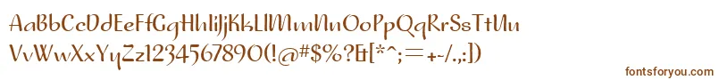NoraitcTt Font – Brown Fonts on White Background