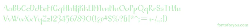 NoraitcTt Font – Green Fonts on White Background