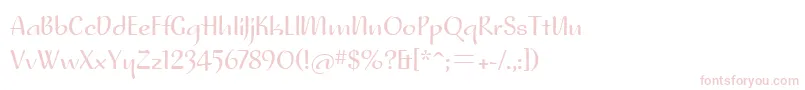 NoraitcTt Font – Pink Fonts on White Background