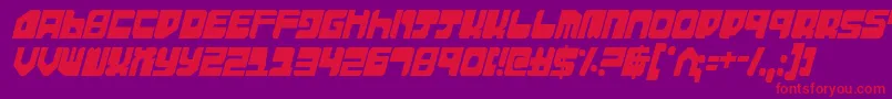En savoir plus sur la police Extechc Police Extechc – polices rouges sur fond violet