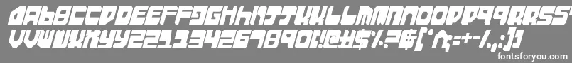 フォントExtechc – 灰色の背景に白い文字