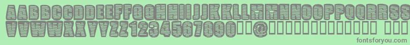 PopWillEatItself Font – Gray Fonts on Green Background
