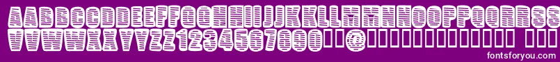 PopWillEatItself Font – White Fonts on Purple Background