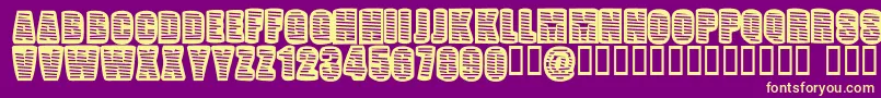 PopWillEatItself Font – Yellow Fonts on Purple Background