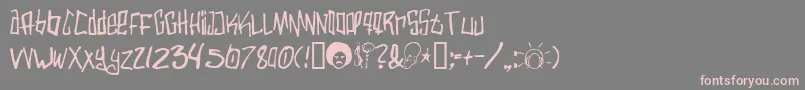 Varbee Font – Pink Fonts on Gray Background