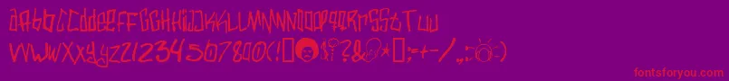 Lisätietoja Varbee-fontista Varbee-fontti – punaiset fontit violetilla taustalla