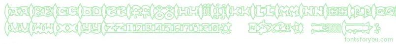 Ogrejuice2-Schriftart – Grüne Schriften