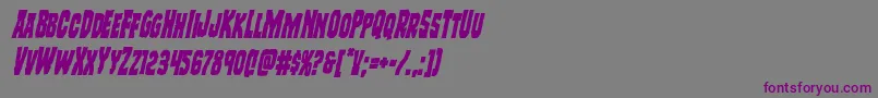 Шрифт Freakfindercondital – фиолетовые шрифты на сером фоне