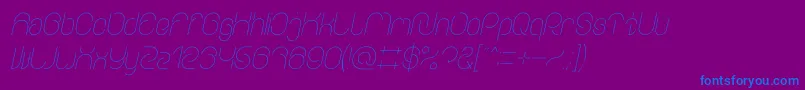 fuente EverythingItalic – Fuentes Azules Sobre Fondo Morado