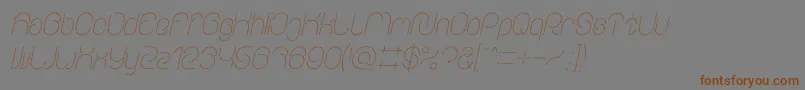 EverythingItalic Font – Brown Fonts on Gray Background