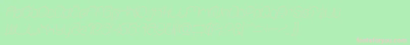 EverythingItalic Font – Pink Fonts on Green Background