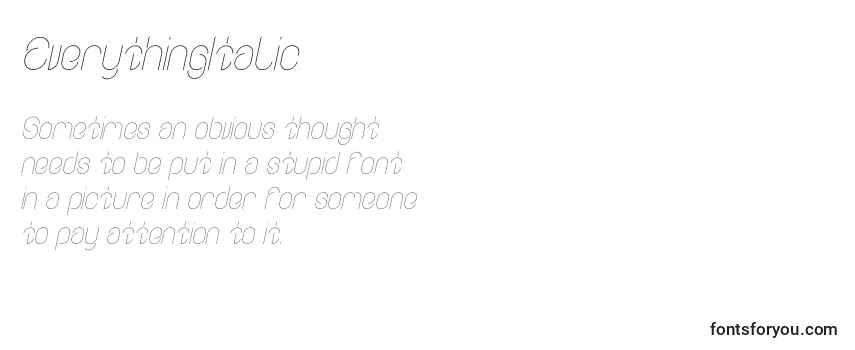 EverythingItalic Font
