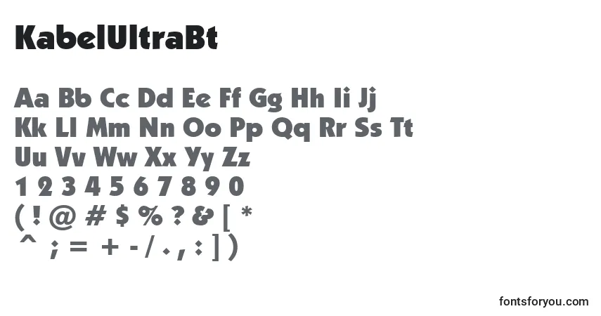 Police KabelUltraBt - Alphabet, Chiffres, Caractères Spéciaux