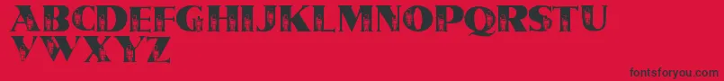 TinSoldiers Font – Black Fonts on Red Background