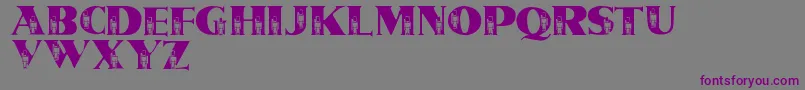 TinSoldiers Font – Purple Fonts on Gray Background