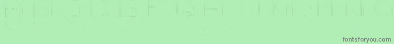 Number1 Font – Gray Fonts on Green Background
