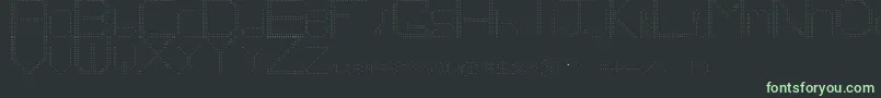 Шрифт Number1 – зелёные шрифты на чёрном фоне