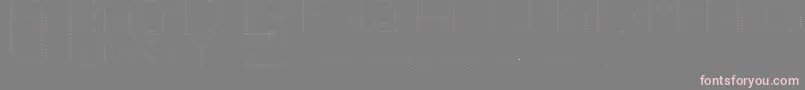 Number1 Font – Pink Fonts on Gray Background