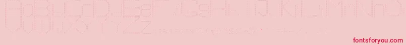 Number1 Font – Red Fonts on Pink Background