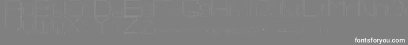 Number1 Font – White Fonts on Gray Background