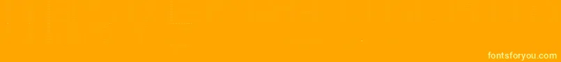 Number1 Font – Yellow Fonts on Orange Background