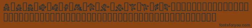 Megaman2.Themang Font – Black Fonts on Brown Background