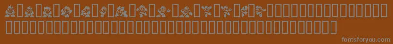 Megaman2.Themang Font – Gray Fonts on Brown Background