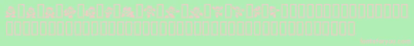 Megaman2.Themang Font – Pink Fonts on Green Background