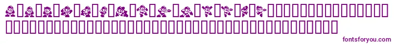 Megaman2.Themang Font – Purple Fonts on White Background