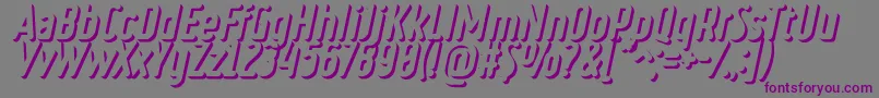 RulerVolumeOuter Font – Purple Fonts on Gray Background