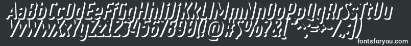 RulerVolumeOuter-fontti – valkoiset fontit