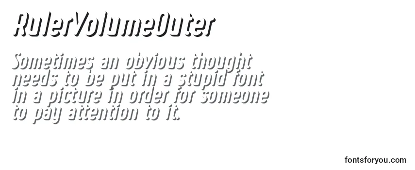 Обзор шрифта RulerVolumeOuter