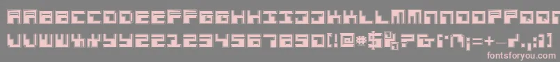 Phaserbankp Font – Pink Fonts on Gray Background