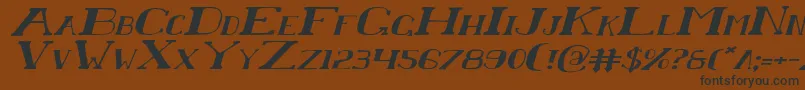 ChardinDoihleExpandedItalic Font – Black Fonts on Brown Background