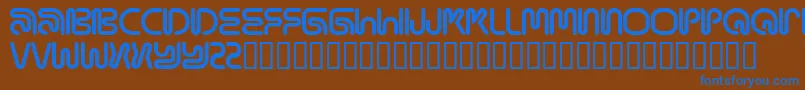 Mamar Font – Blue Fonts on Brown Background