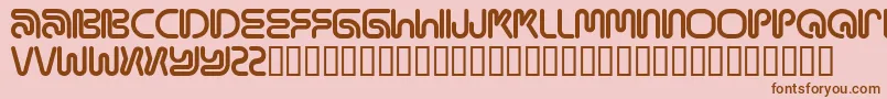 Mamar Font – Brown Fonts on Pink Background