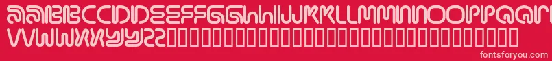 Mamar Font – Pink Fonts on Red Background