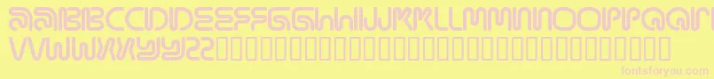 Mamar Font – Pink Fonts on Yellow Background