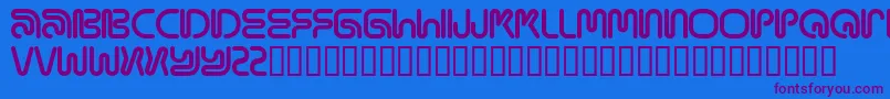 Mamar Font – Purple Fonts on Blue Background