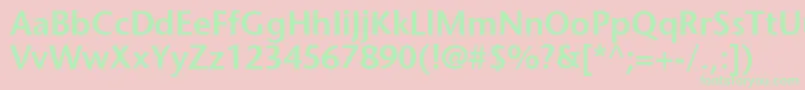 2sto Font – Green Fonts on Pink Background