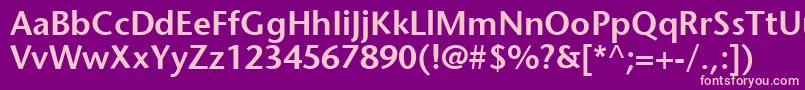 2sto Font – Pink Fonts on Purple Background
