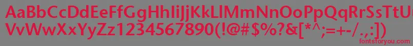 2sto Font – Red Fonts on Gray Background